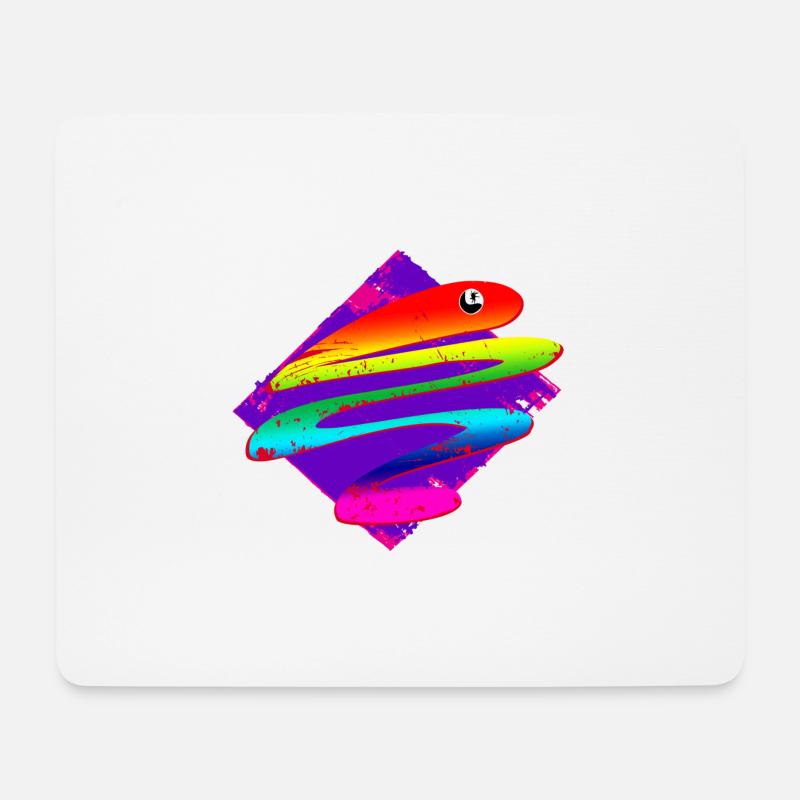 Fantasie-Buchstaben-Motiv - Mousepad (Querformat) - Weiß