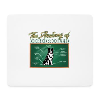 Anatomy Of A Border Collie I Funny Border Collie - Mouse Pad (horizontal) - white - Front