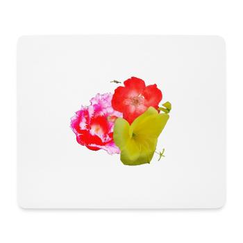 Flowers - Mouse Pad (horizontal) - white - Front