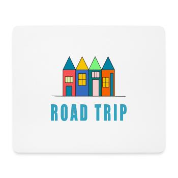 LEBEN SIE DEN URLAUB. FERIEN. SCHÖNE FERIEN - Mousepad (Querformat) - Weiß - Vorne