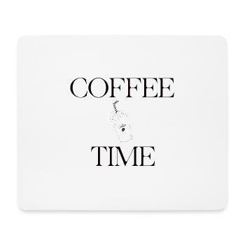 COFFEE TIME - Mousepad (Querformat) - Weiß - Vorne