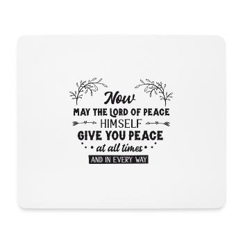 Möge dir Gott Frieden geben - Mousepad (Querformat) - Weiß - Vorne