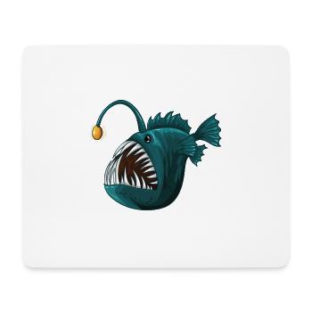 Pêcheur en eau profonde - Tapis de souris (format paysage) - blanc - Devant