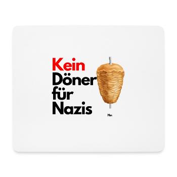 Kein Döner für Nazis - Mousepad (Querformat) - Weiß - Vorne