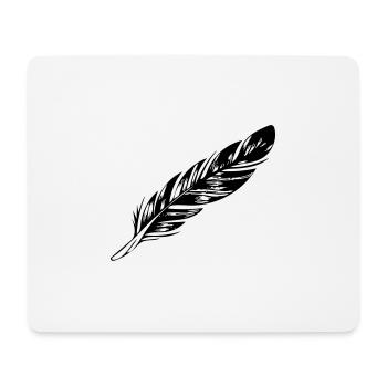 feather - Mouse Pad (horizontal) - white - Front