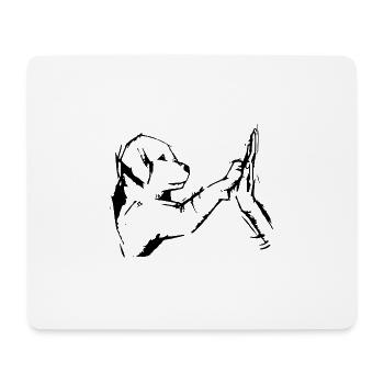 Liebeshund - Mousepad (Querformat) - Weiß - Vorne