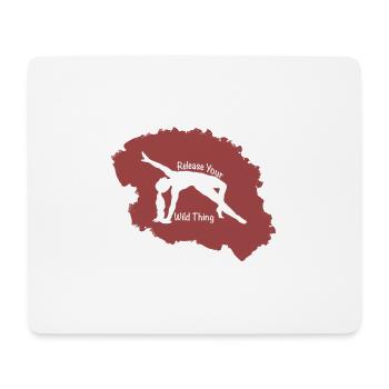 Release your wild Thing - Mousepad (Querformat) - Weiß - Vorne