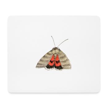 red underwing - Mouse Pad (horizontal) - white - Front