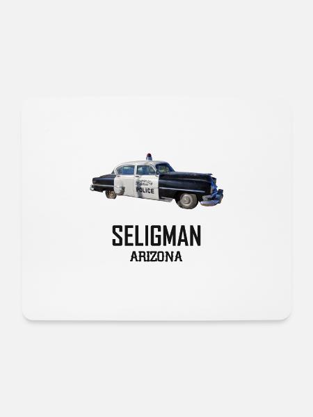 Oldtimer, Seligman, Arizona, Straße 66 USA - Mousepad (Querformat) - Weiß