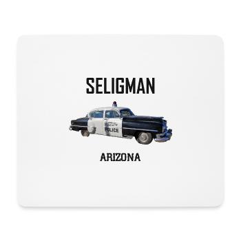 Old car in Seligman in Arizona, US Road 66 - Mouse Pad (horizontal) - white - Front