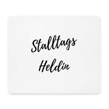 Stalltags Heldin - Mousepad (Querformat) - Weiß - Vorne