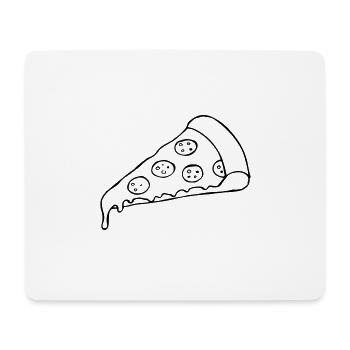 pizza - Tapis de souris (format paysage) - blanc - Devant