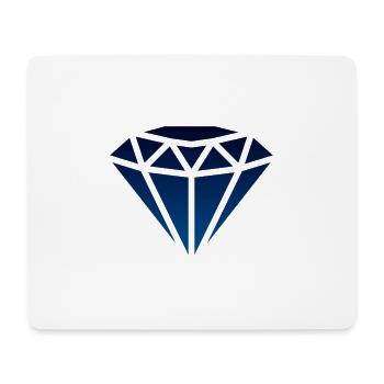 Blue Only4You Diamond - Mouse Pad (horizontal) - white - Front