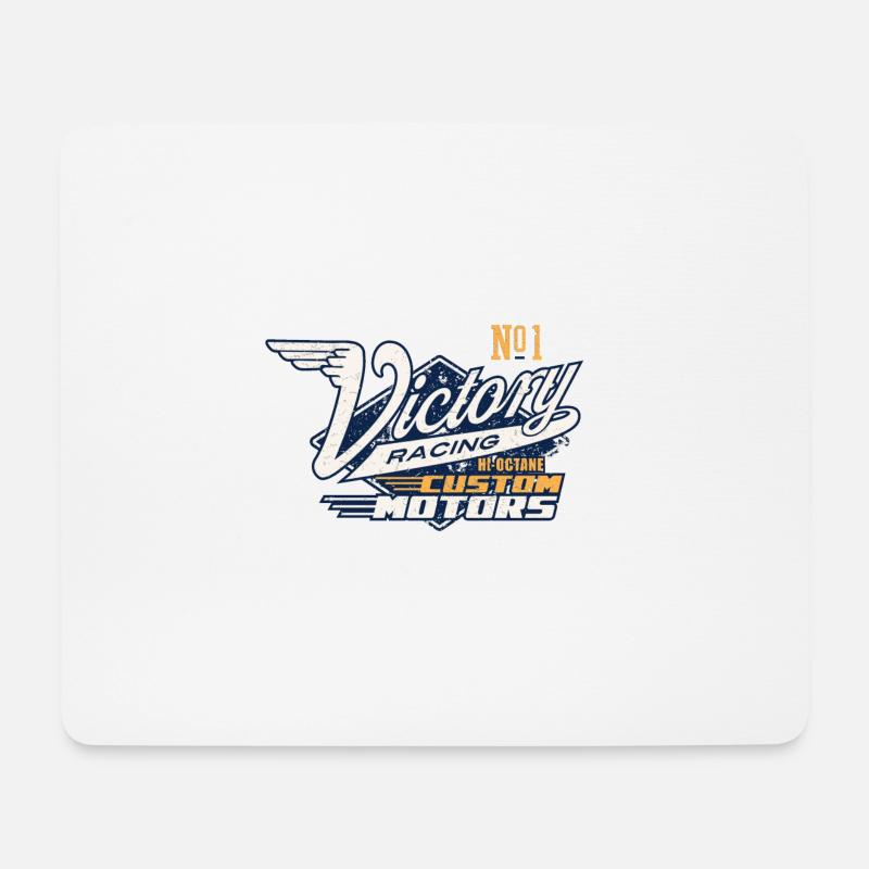 Victory Racing - Mousepad (Querformat) - Weiß