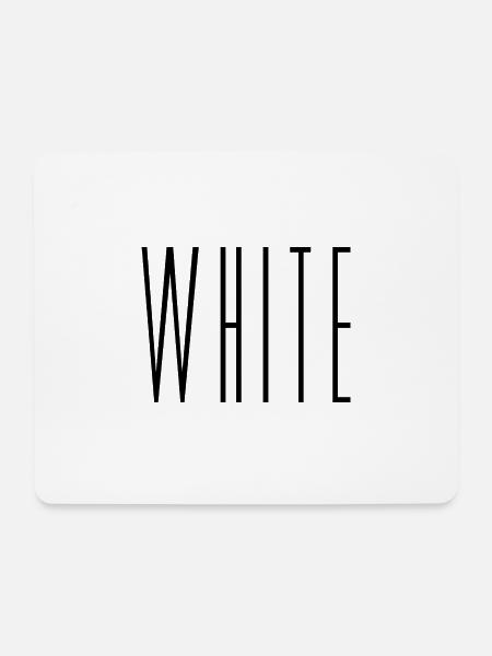 White - Mousepad (Querformat) - Weiß