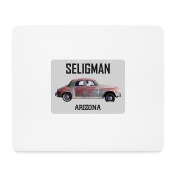Voiture ancienne, Seligman, Arizona, road 66 USA - Tapis de souris (format paysage) - blanc - Devant