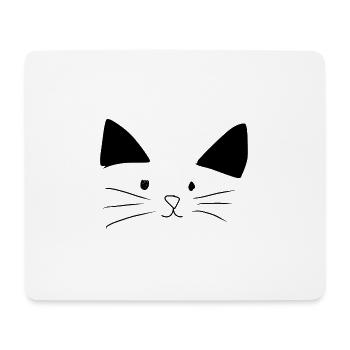 Katze Tier Haustier - Mousepad (Querformat) - Weiß - Vorne