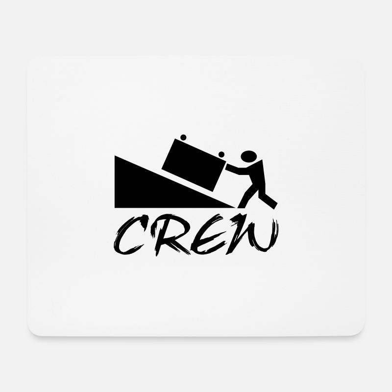 crew - Mousepad (Querformat) - Weiß