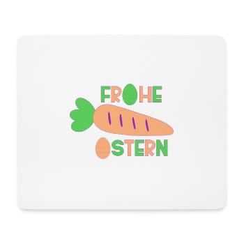 Frohe Ostern - Mousepad (Querformat) - Weiß - Vorne