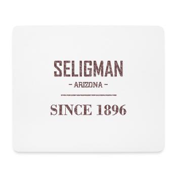 Seligman since 1896, Arizona, road 66 USA, voiture - Tapis de souris (format paysage) - blanc - Devant