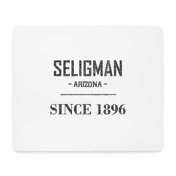 Seligman since 1896, Arizona, road 66 USA, voiture - Tapis de souris (format paysage) - blanc - Devant
