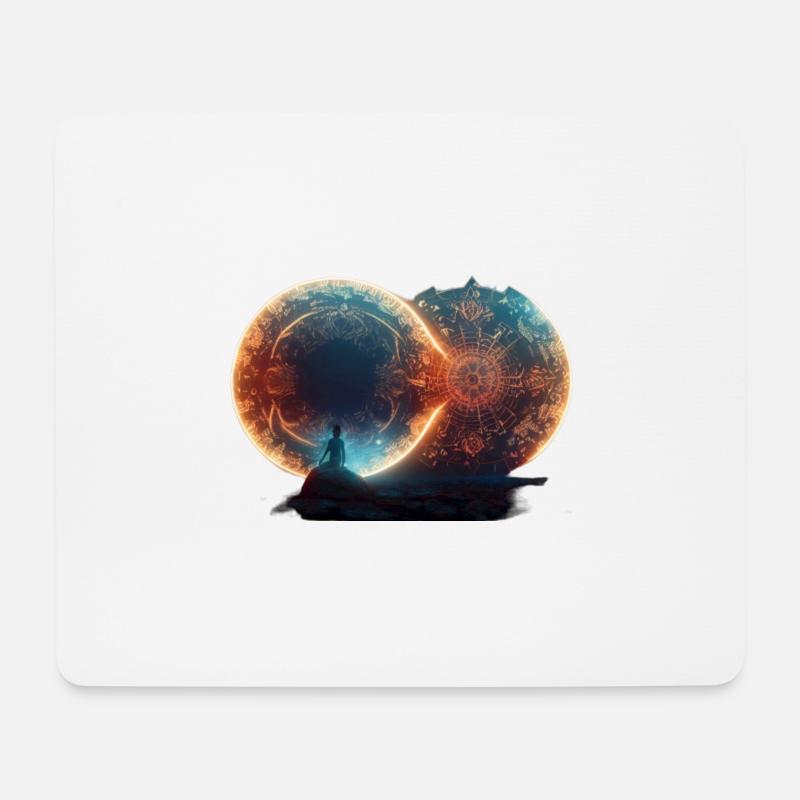 Portal2portal - Mousepad (Querformat) - Weiß