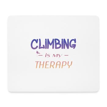 Climbing - Mousepad (Querformat) - Weiß - Vorne