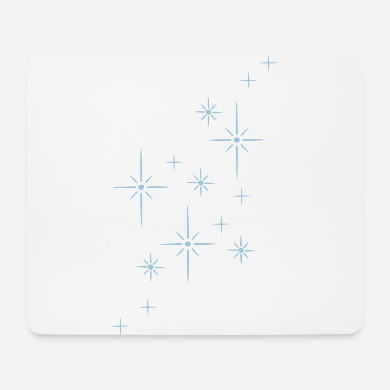 Glitzer Sterne Funkeln - Mousepad (Querformat) - Weiß