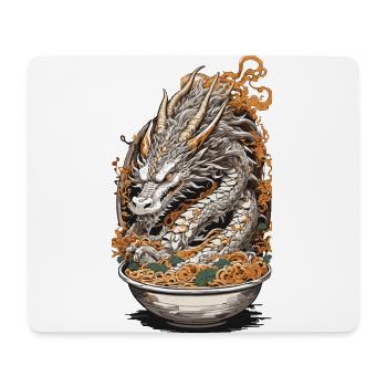 Vintage Ramen Drache Ukiyo-E Japan Kunst - Mousepad (Querformat) - Weiß - Vorne