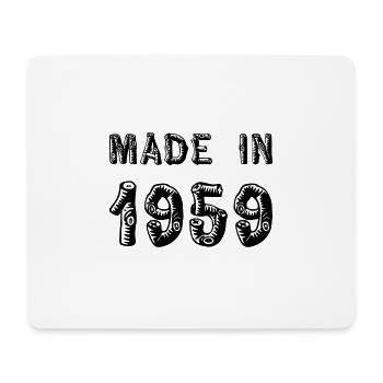 Fabriqué en 1959 - Tapis de souris (format paysage) - blanc - Devant