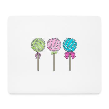 Candy Volley - Tapis de souris (format paysage) - blanc - Devant