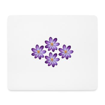 Fleurs, t-shirts de fleur, sweats à capuche de fleur, fleur - Tapis de souris (format paysage) - blanc - Devant