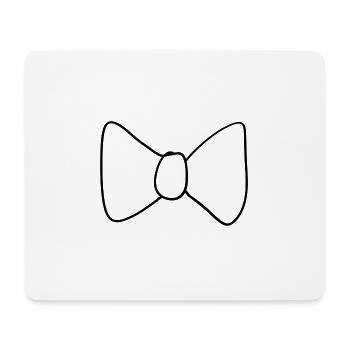 Bow Symbol Clothing - Mouse Pad (horizontal) - white - Front