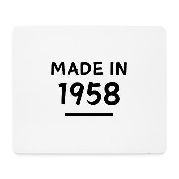 Made in 1958 - Geburtsjahr / Geburtstag - Mousepad (Querformat) - Weiß - Vorne
