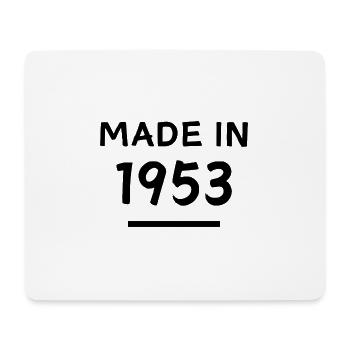 Fabriqué en 1953 - Année de naissance / Anniversaire - Tapis de souris (format paysage) - blanc - Devant