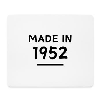 Fabriqué en 1952 - Année de naissance / Anniversaire - Tapis de souris (format paysage) - blanc - Devant