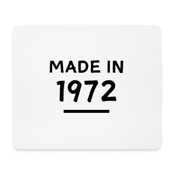 Fabriqué en 1972 - Année de naissance / Anniversaire - Tapis de souris (format paysage) - blanc - Devant