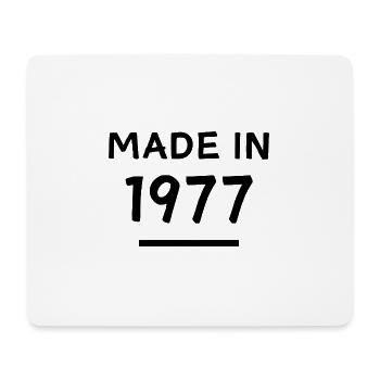 Fabriqué en 1977 - Année de naissance / Anniversaire - Tapis de souris (format paysage) - blanc - Devant