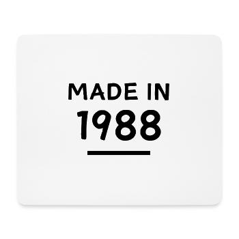 Fabriqué en 1988 - Année de naissance / Anniversaire - Tapis de souris (format paysage) - blanc - Devant