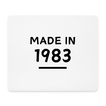 Made in 1983 - Geburtsjahr / Geburtstag - Mousepad (Querformat) - Weiß - Vorne