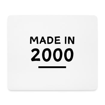 Fabriqué en 2000 - Année de naissance / Anniversaire - Tapis de souris (format paysage) - blanc - Devant