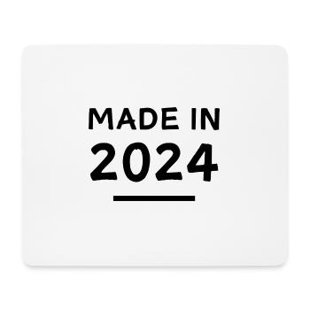Fabriqué en 2024 - année de naissance / anniversaire - Tapis de souris (format paysage) - blanc - Devant