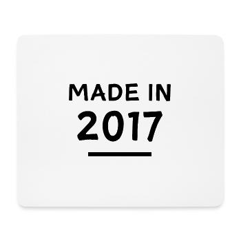 Made in 2017 - Geburtsjahr / Geburtstag - Mousepad (Querformat) - Weiß - Vorne