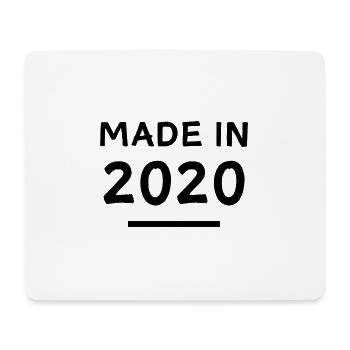 Fabriqué en 2020 - Année de naissance / Anniversaire - Tapis de souris (format paysage) - blanc - Devant