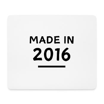 Made in 2016 - Geburtsjahr / Geburtstag - Mousepad (Querformat) - Weiß - Vorne