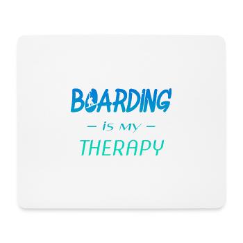 Boarding Therapy: Surf Vibes - Mousepad (Querformat) - Weiß - Vorne