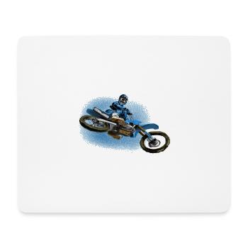 Motocross - Mousepad (Querformat) - Weiß - Vorne
