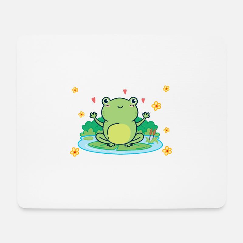 frog - Mouse Pad (horizontal) - white