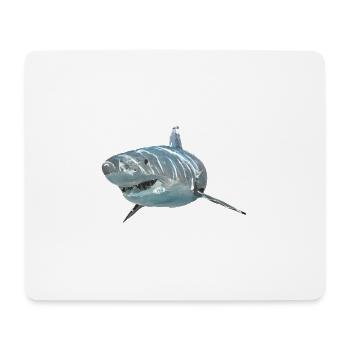 Hai 2 - Mousepad (Querformat) - Weiß - Vorne