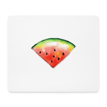 wassermelone - Mousepad (Querformat) - Weiß - Vorne